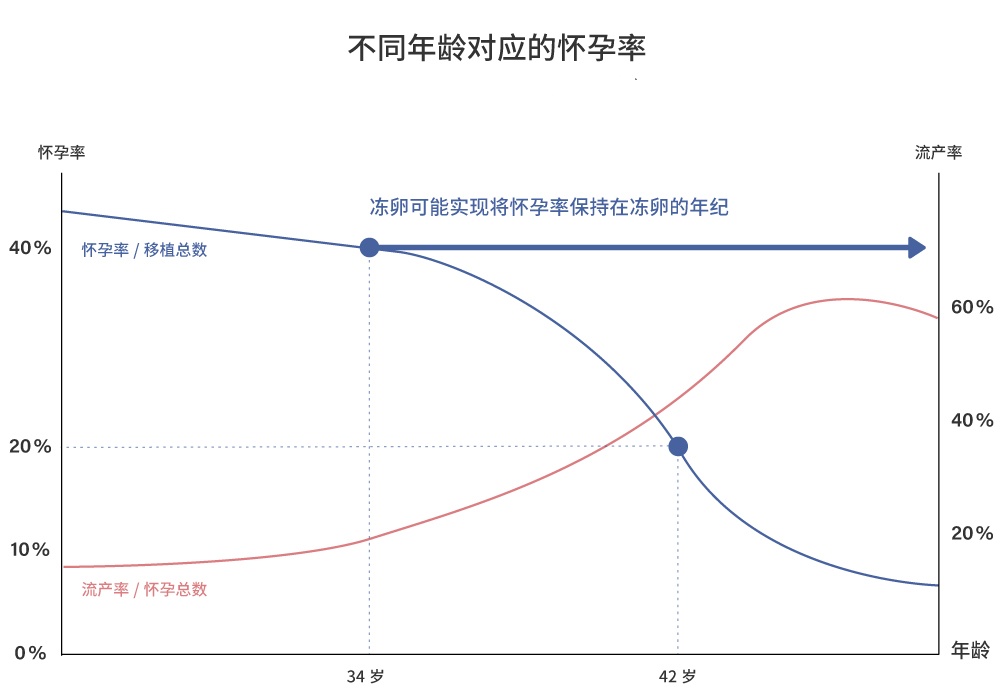 不同年龄对应的怀孕率